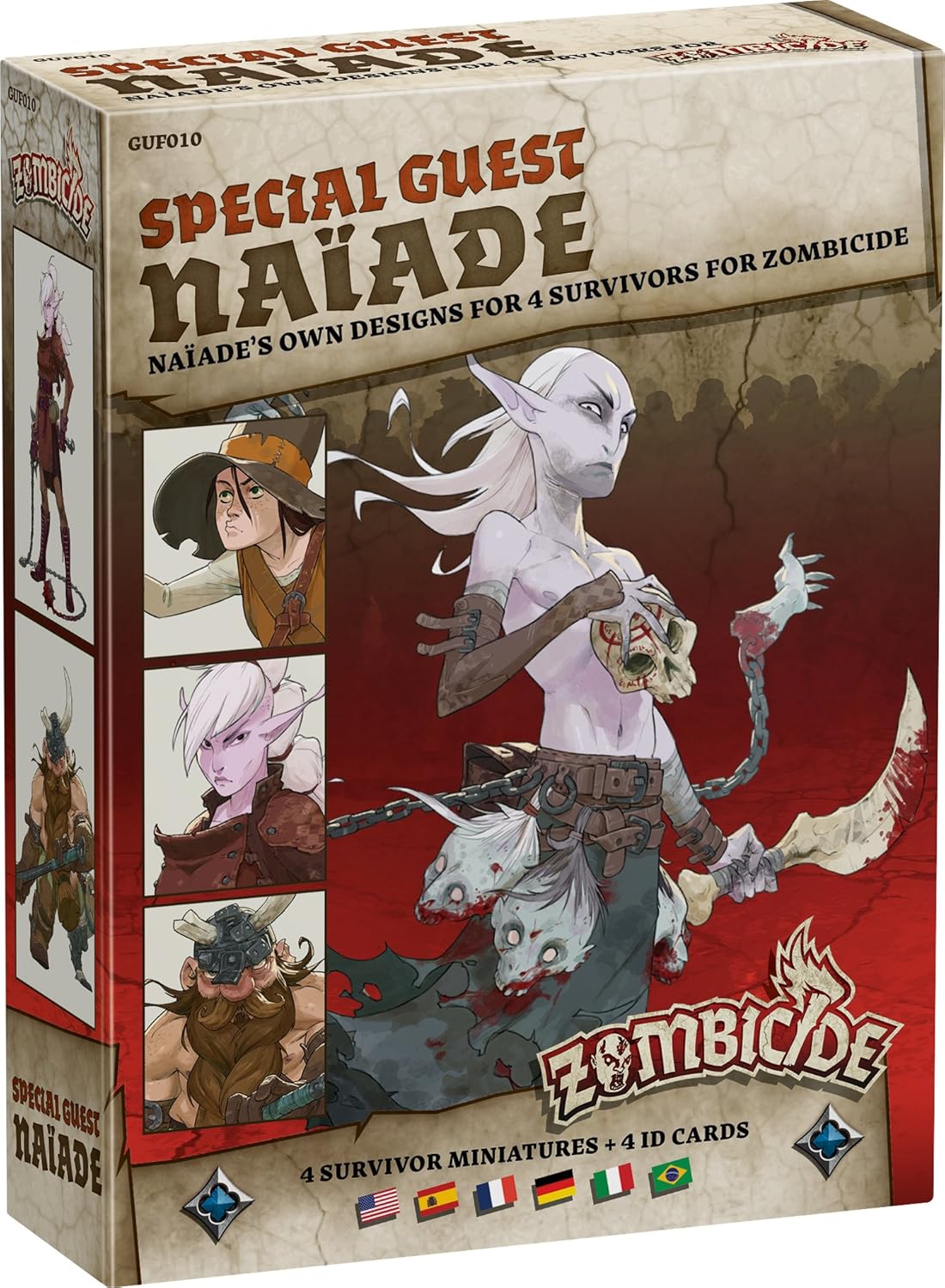 Juego de mesa Zombicide Black Plague Special Guest Naiade (versión inglés)
