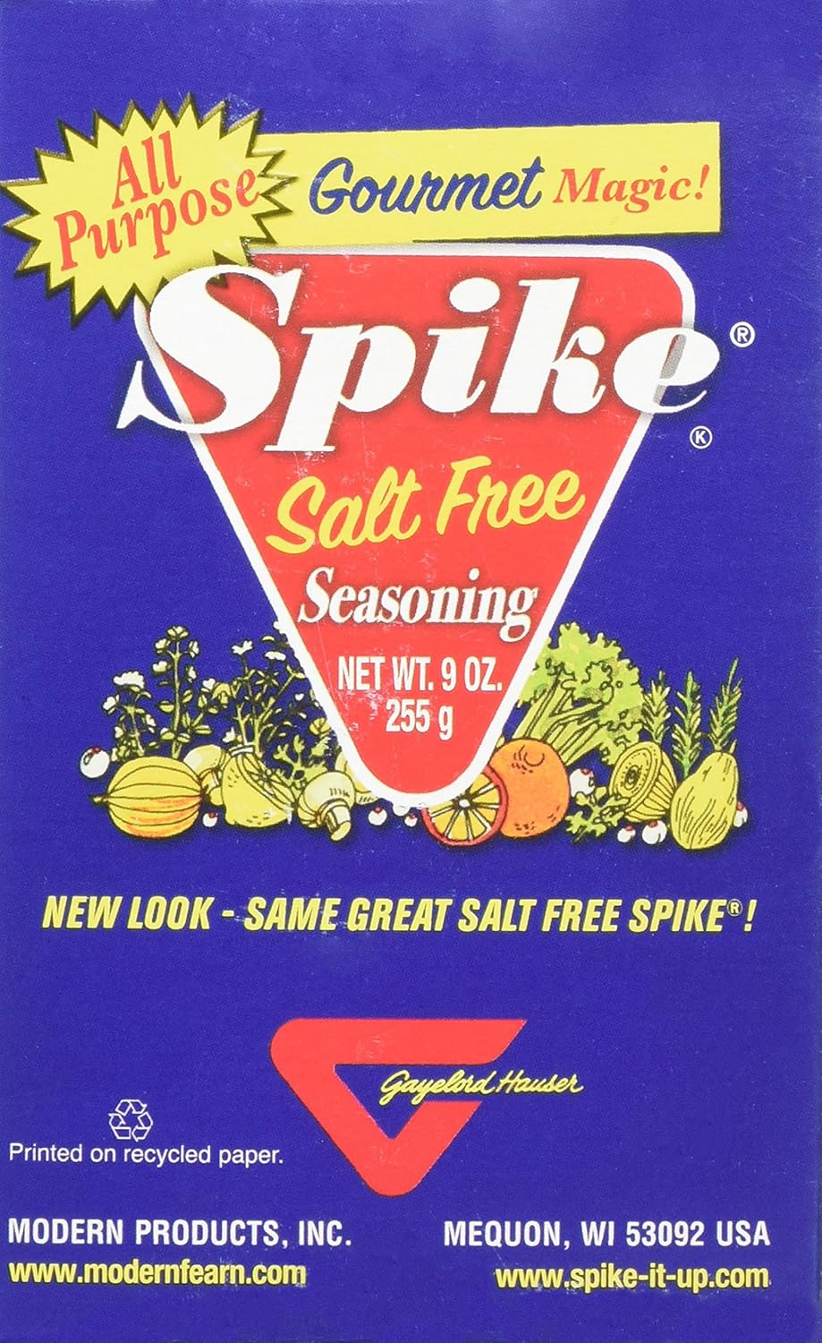 Spike All Natural Seasoning – Caja de 9 onzas sin sal