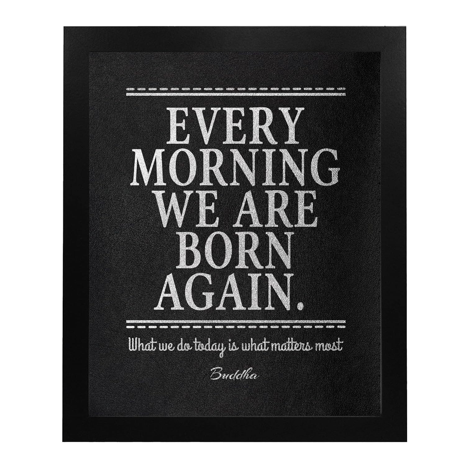 Buddha Every Morning We Are Born – Spiritual Quotes Wall Art, Encouraging Wall Art For Home Decor, Living Room Décor, Office Decorations, Great