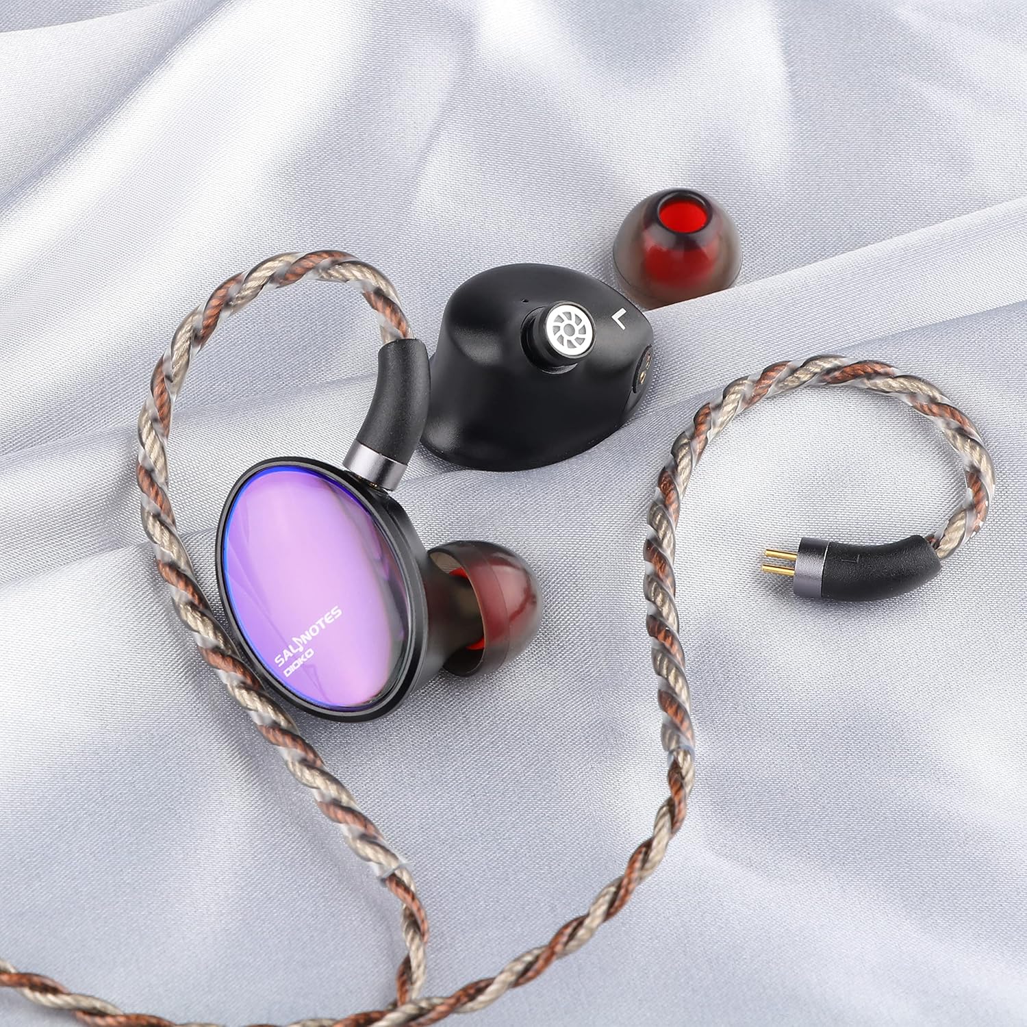 7Hz x Crinacle Salnotes Dioko HiFi 0.575 in controlador de diafragma planar en el oído auriculares IEMs con caja de aluminio CNC de grado de