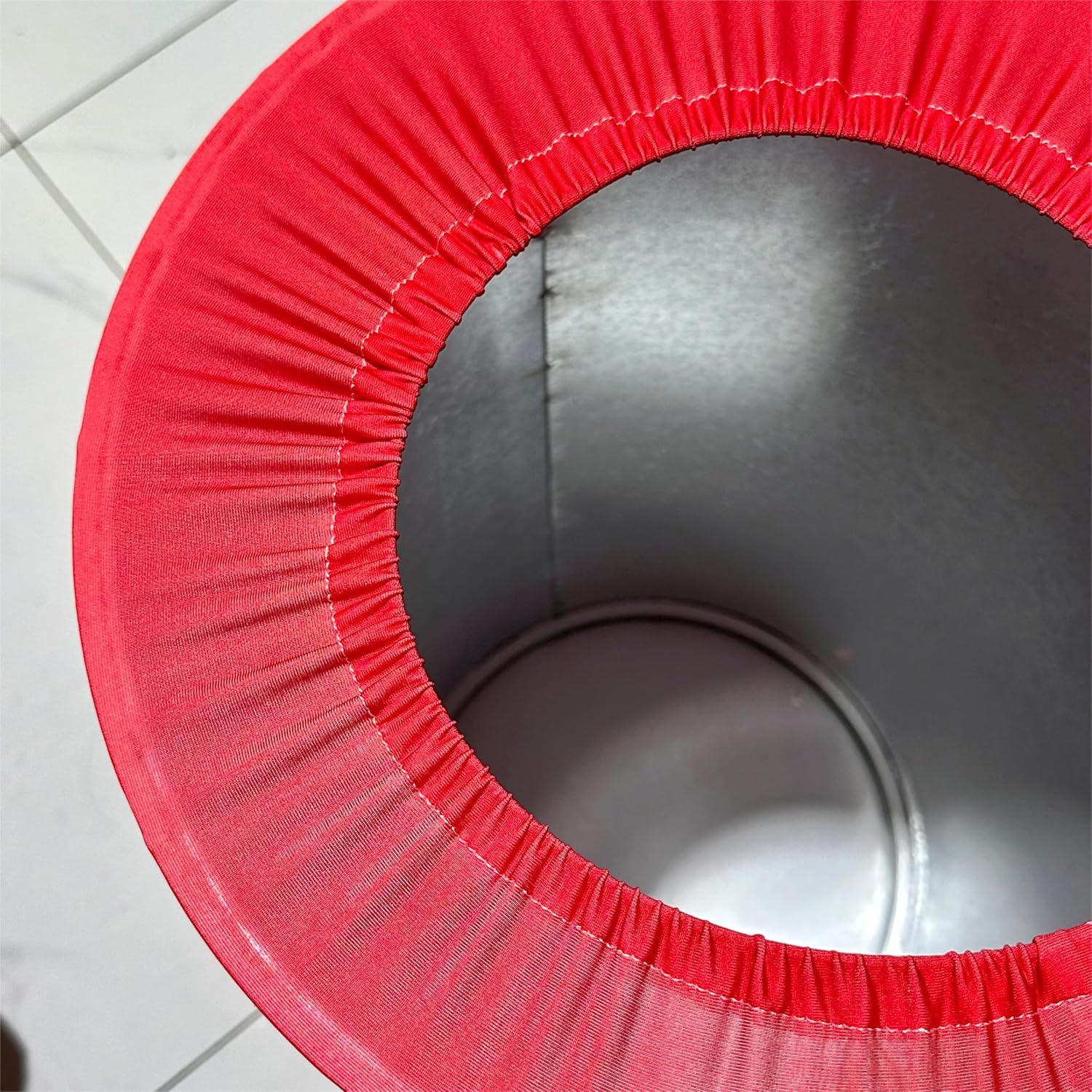 Cubiertas de pedestal redondas rojas sólidas para fiesta de cumpleaños, cubierta de zócalo rojo, cubierta de cilindro redondo de tela para baby