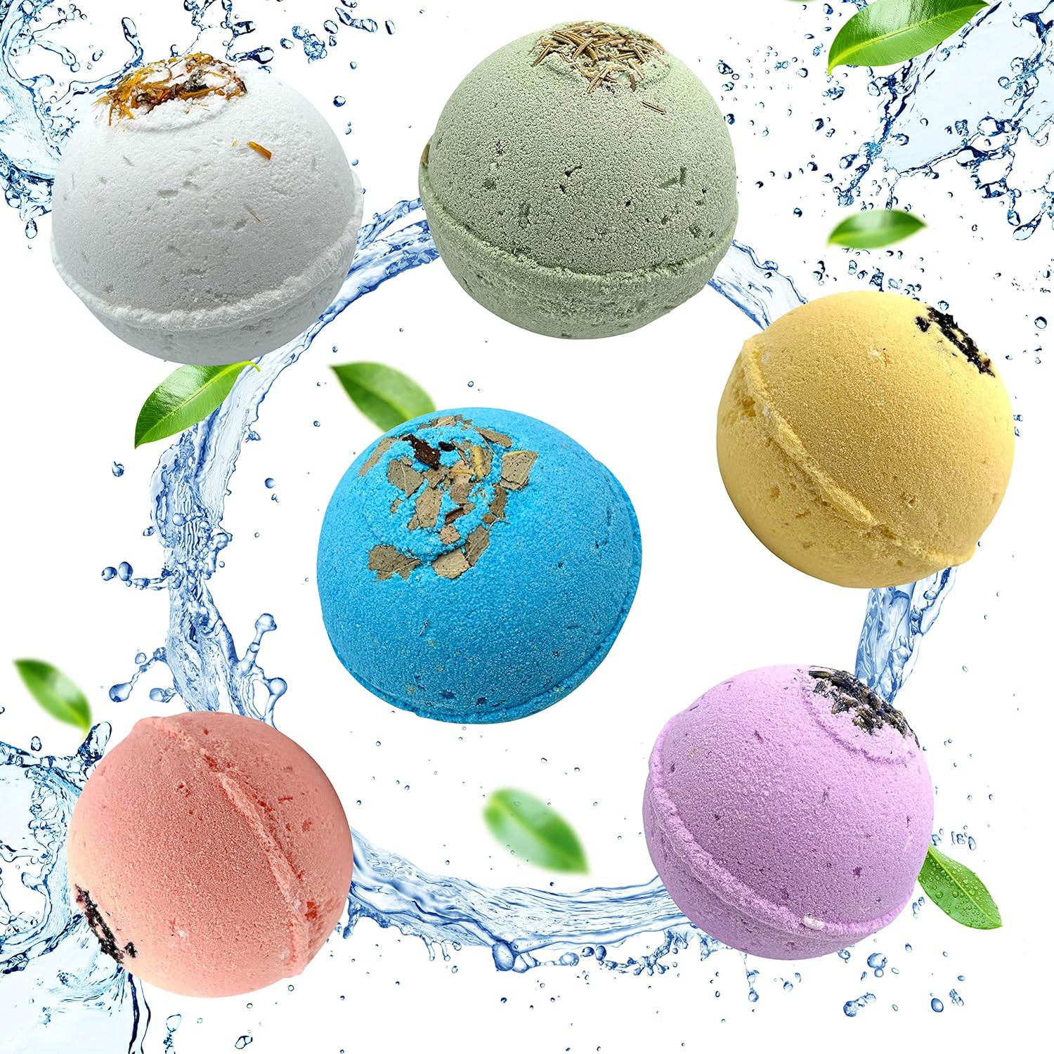 Handmade Organic Bath Bombs Gift Set For Women All Natural with Epsom Salt Relaxation Dead Sea Salt – Natural and Safe Bath Bombs Kit for Kids Her