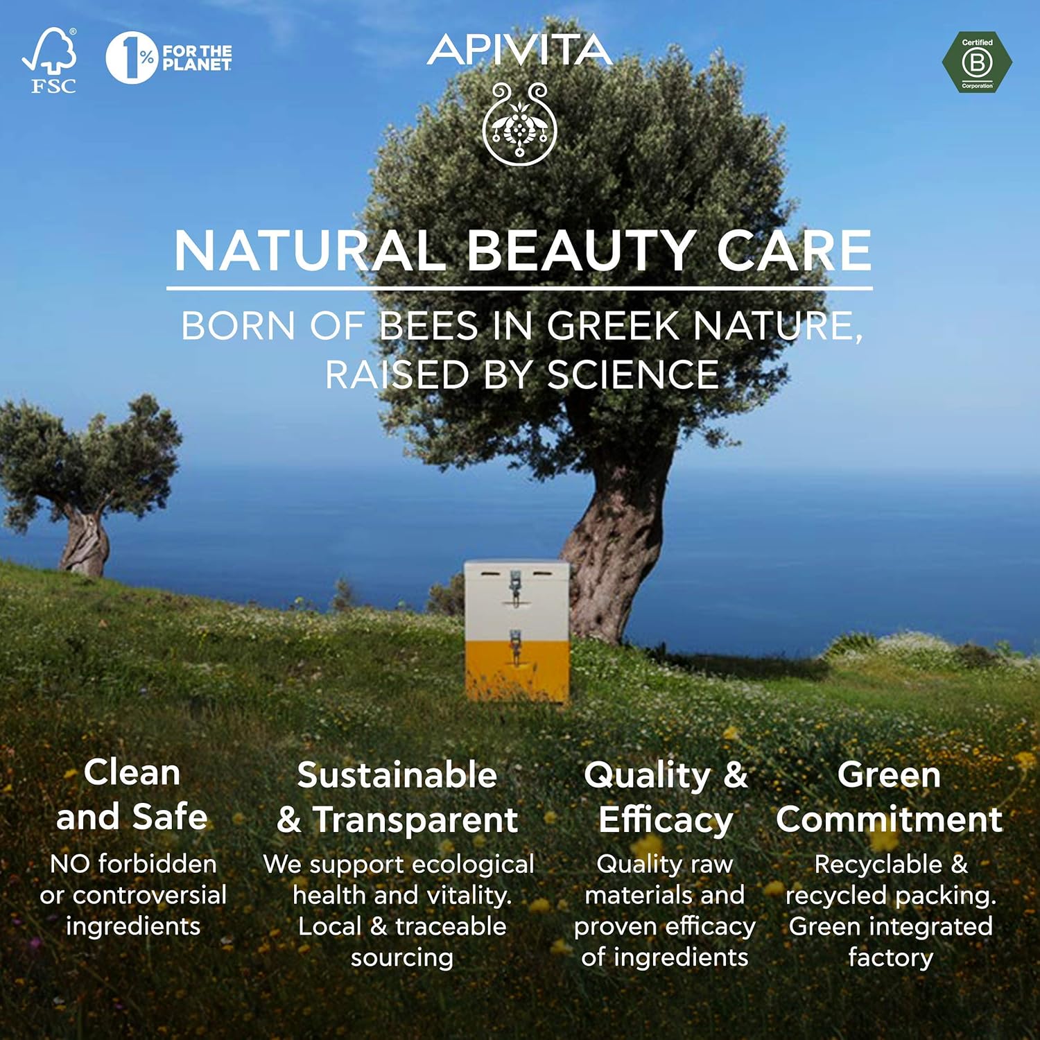 APIVITA Express Beauty – Mascarilla facial, vitamina C, manteca de karité y ácido hialurónico, resplandor instantáneo, suavizante y vitalidad para