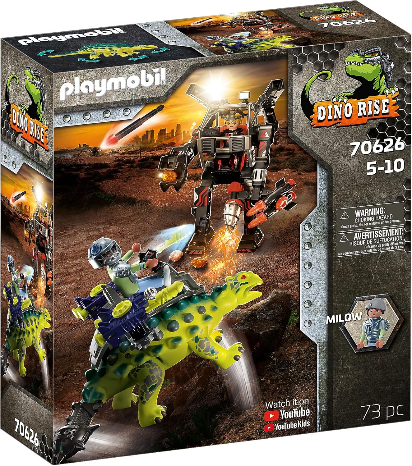 Playmobil Dino Rise Saichania La invasión del robot