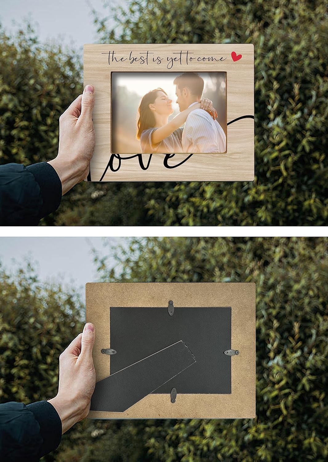 Marco de fotos The Best is Yet to Come Love, regalo de boda de compromiso para el día de San Valentín, para él, sus parejas comprometidas, regalos