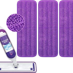 Almohadillas reutilizables para mopa eléctrica compatibles con Swiffer PowerMop – Recambios de almohadillas Swifter Power Mop – Almohadillas de Almohadillas reutilizables para mopa eléctrica compatibles con Swiffer PowerMop – Recambios de almohadillas Swifter Power Mop – Almohadillas de