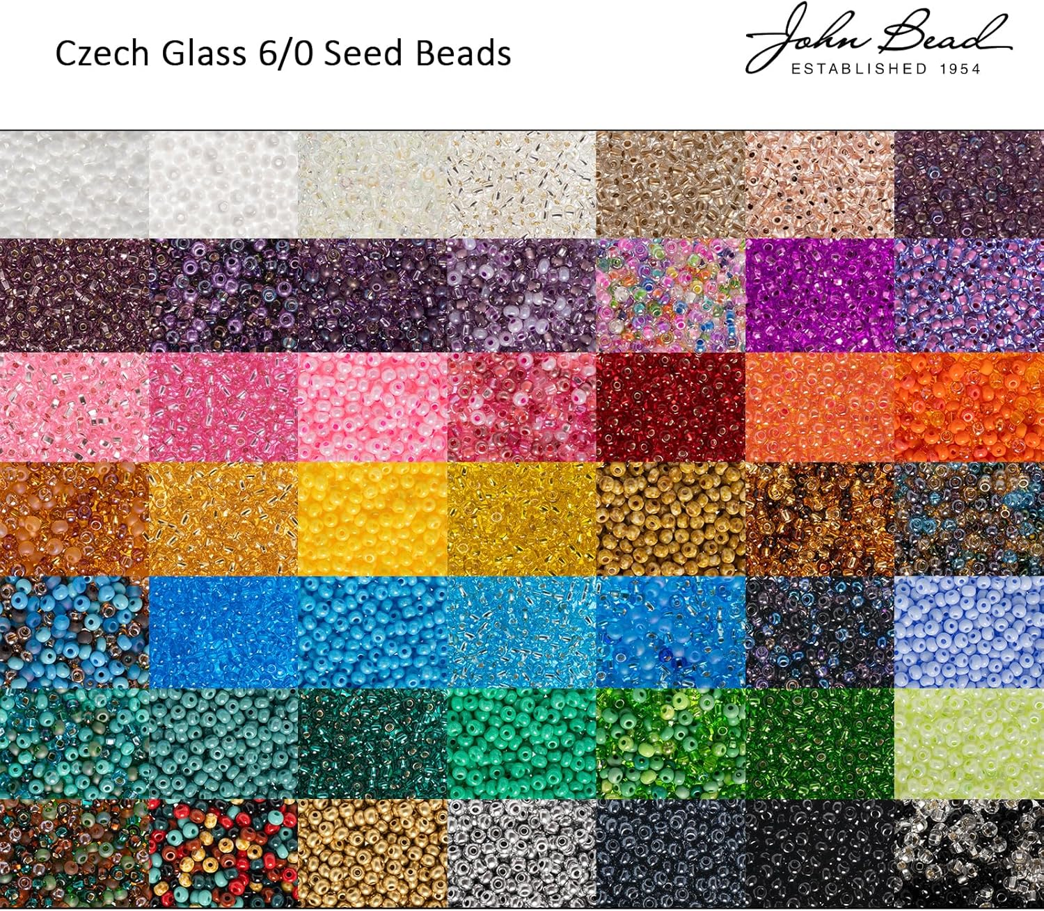 John Bead Cuentas de cristal checo 60 con forro de plata rubí para manualidades de joyería, vial de 0.81 oz