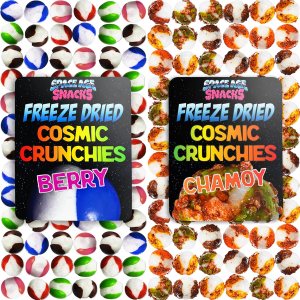 Paquete variado liofilizado premium con 2 tipos de dulces liofilizados Chamoy Cosmic Crunchies y Berry Cosmic Crunchies se envían en caja de nave Paquete variado liofilizado premium con 2 tipos de dulces liofilizados Chamoy Cosmic Crunchies y Berry Cosmic Crunchies se envían en caja de nave