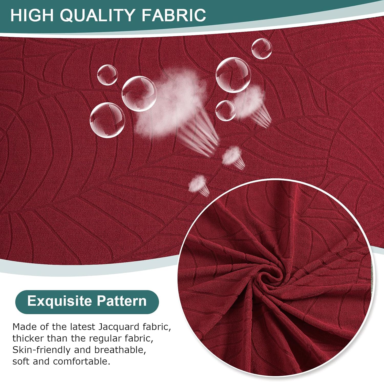 NILUOH Fundas elásticas para sillas de 2 piezas con brazos, fundas de sofá jacquard, fundas gruesas y antideslizantes, protector de muebles para