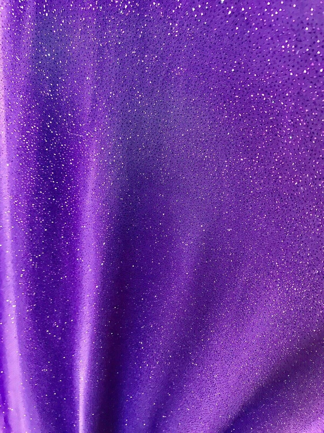 New Creations Fabric & Foam Inc, The Yard, tela elástica con purpurina iridiscente brillante de 5860 pulgadas de ancho, diseño Selena