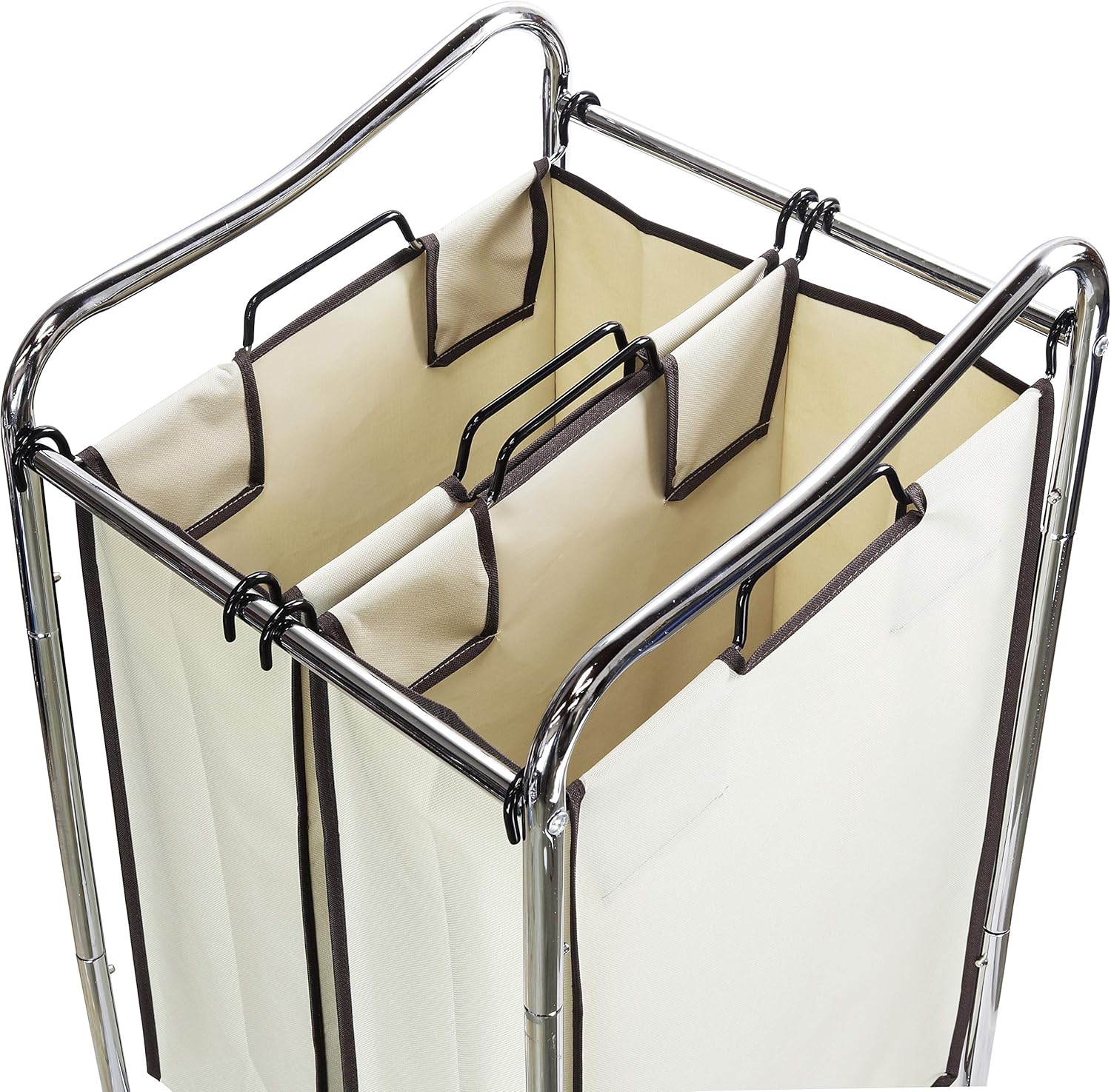 Simple Houseware – Carro rodante clasificador de ropa sucia