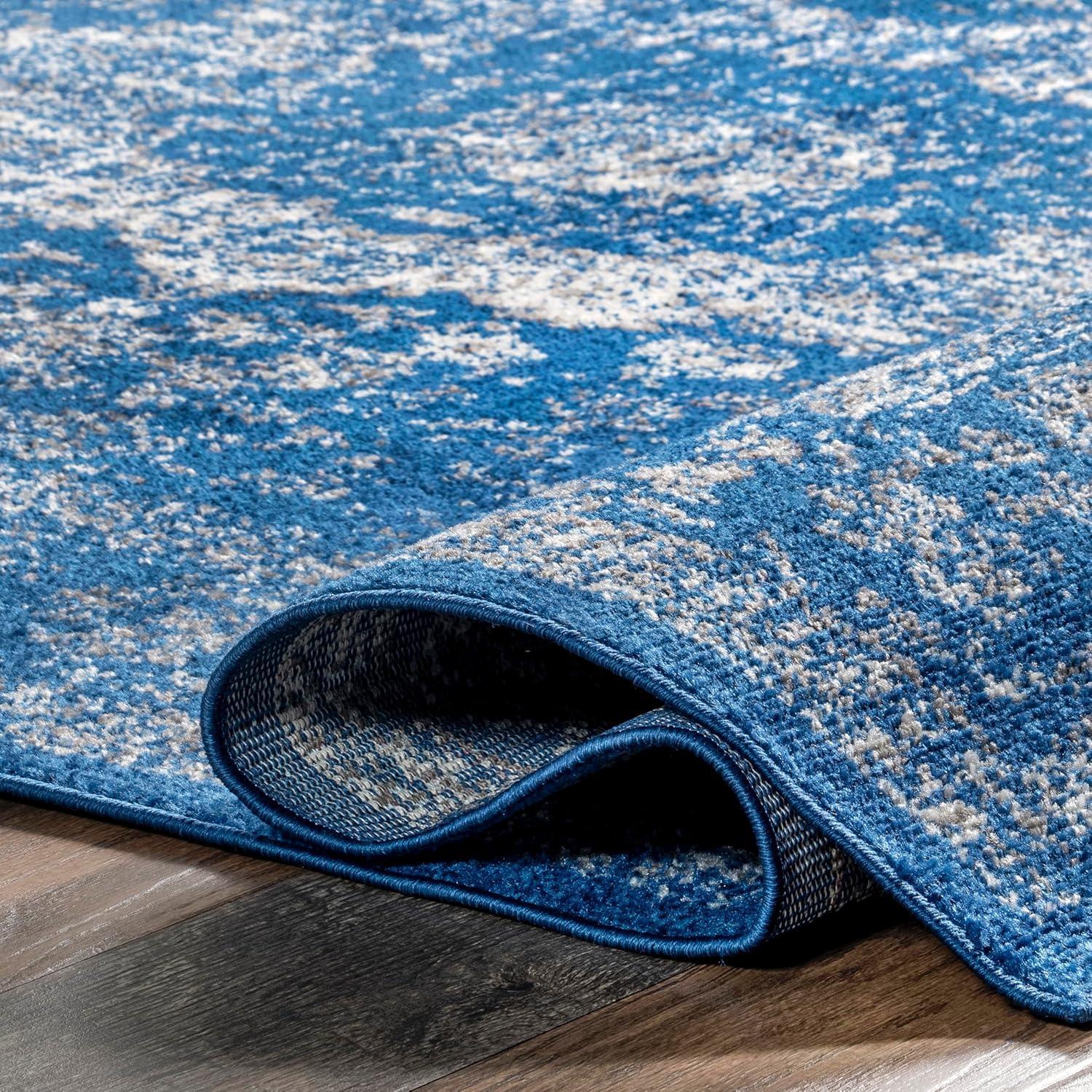 nnuLOOM Verona – Alfombra decorativa persa envejecida, de 2 x 3 pies, color azul oscuro