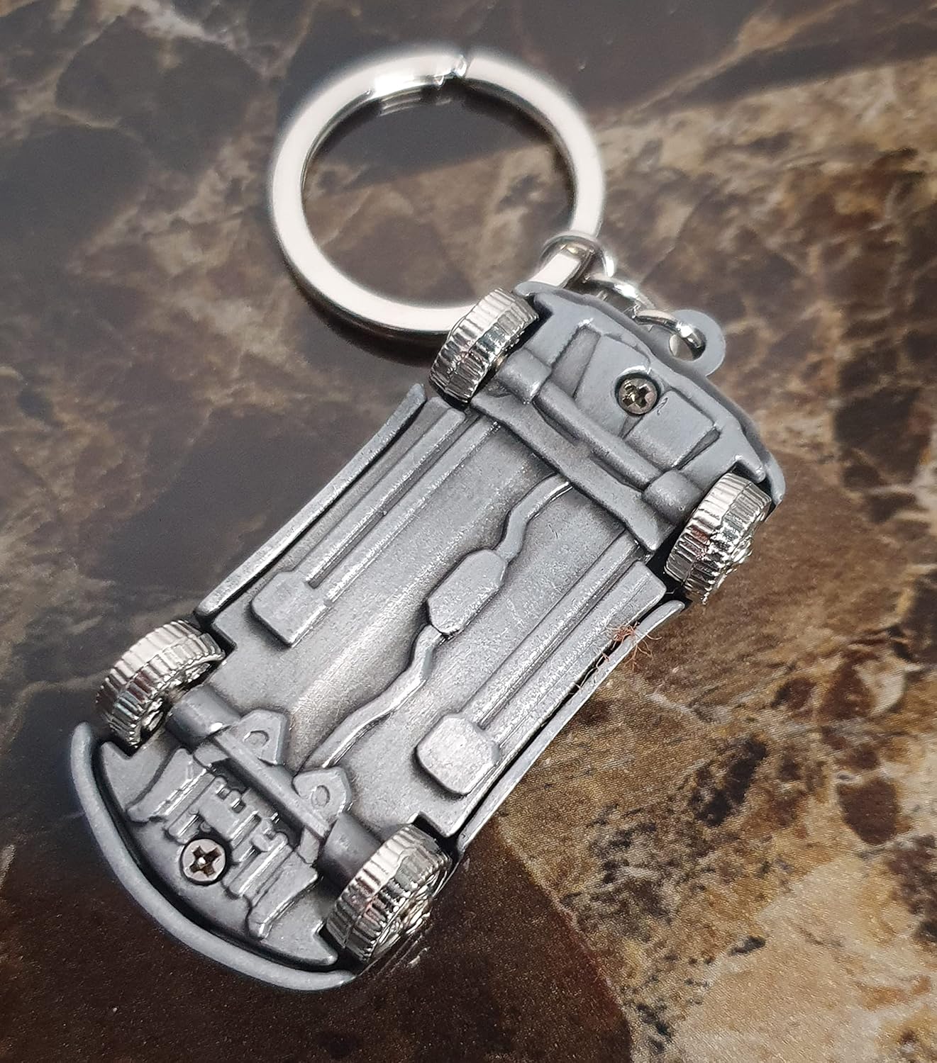 Grey Tone F1 Racing Car Bugatti – Llavero de metal esmaltado, gris, pequeño, Gris