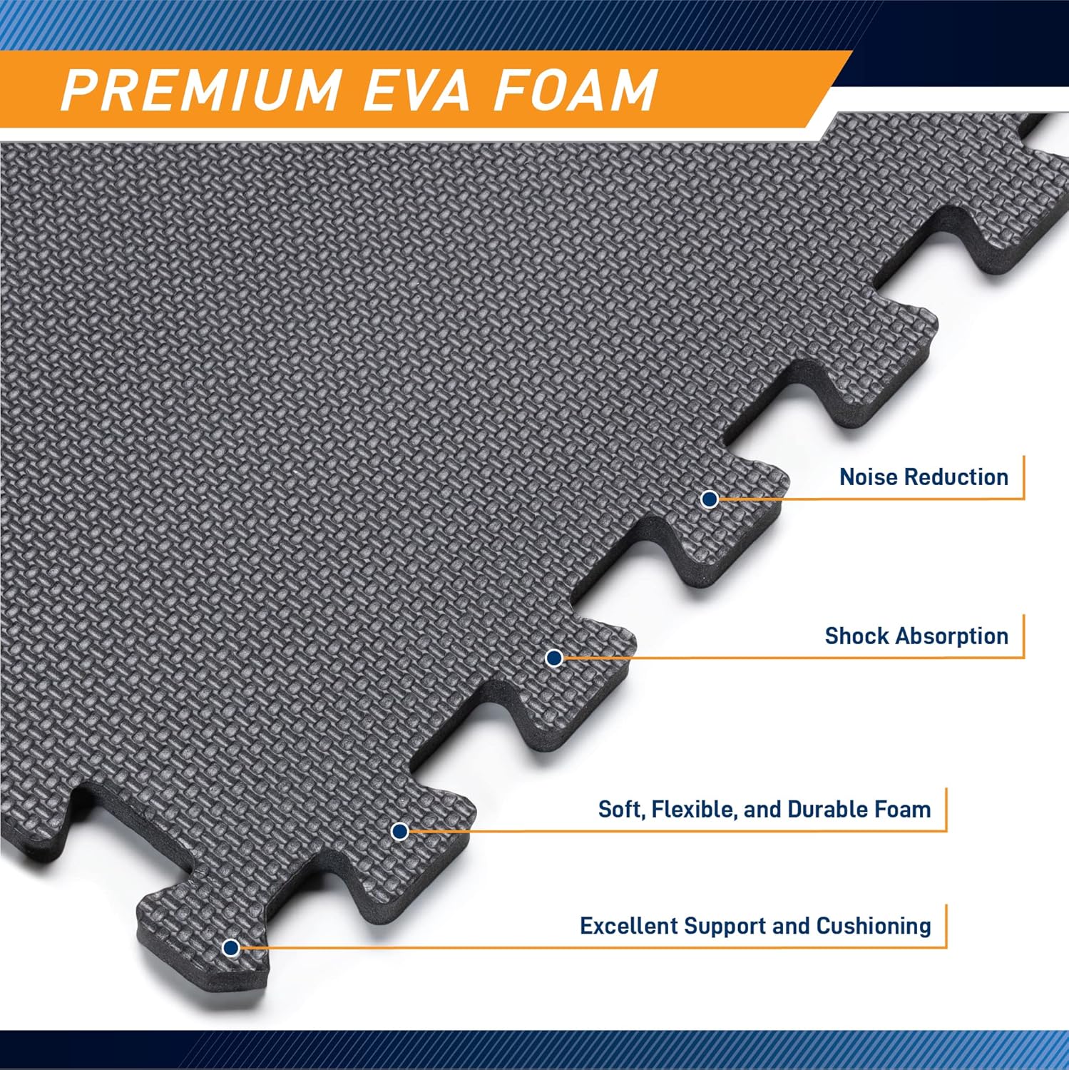 Marcy Alfombrilla de espuma EVA que se entrelaza, azulejos antideslizantes de alta densidad para equipos de fitness, cojín de entrenamiento y