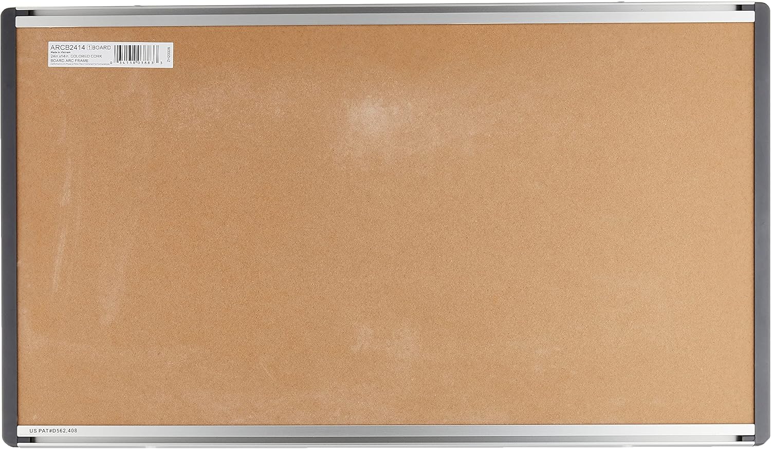 Quartet (ARC3018) – pizarra de borrado en seco con armazón magnético arco cubicle, 3018pulgadas con armazón de aluminio, Bronceado