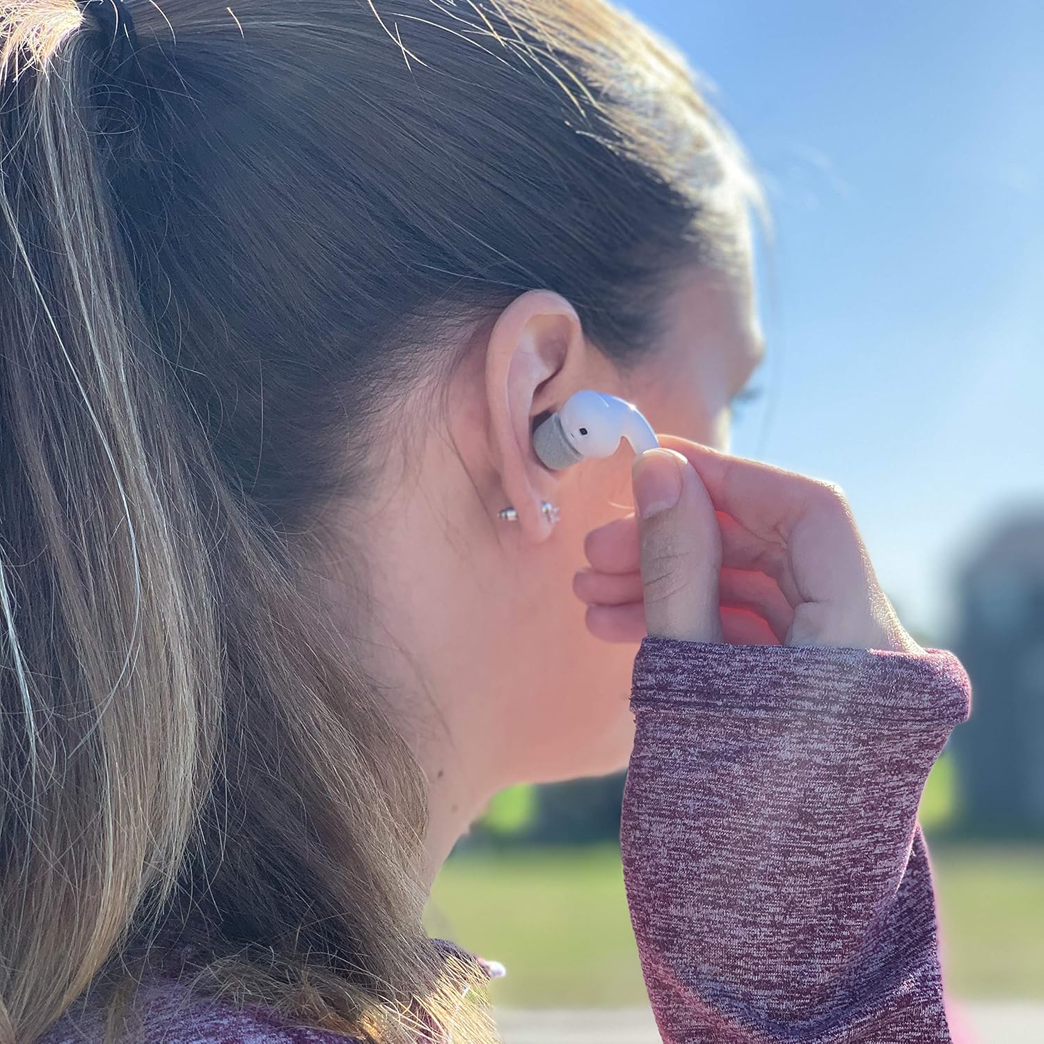 COMPLY SoftCONNECT – Puntas de repuesto de espuma suave para Apple AirPods (Gen. 1 y 2), auriculares Apple y auriculares similares (grandes, 2 pares)