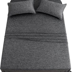 NianEr Juego de sábanas refrescantes de punto suave y sedoso para personas que duermen con calor, fundas de almohada con cremallera de 16 pulgadas NianEr Juego de sábanas refrescantes de punto suave y sedoso para personas que duermen con calor, fundas de almohada con cremallera de 16 pulgadas