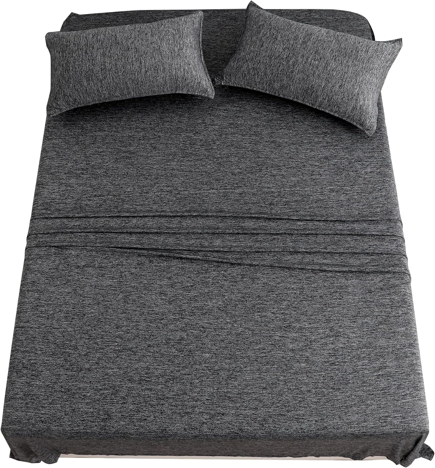 NianEr Juego de sábanas refrescantes de punto suave y sedoso para personas que duermen con calor, fundas de almohada con cremallera de 16 pulgadas