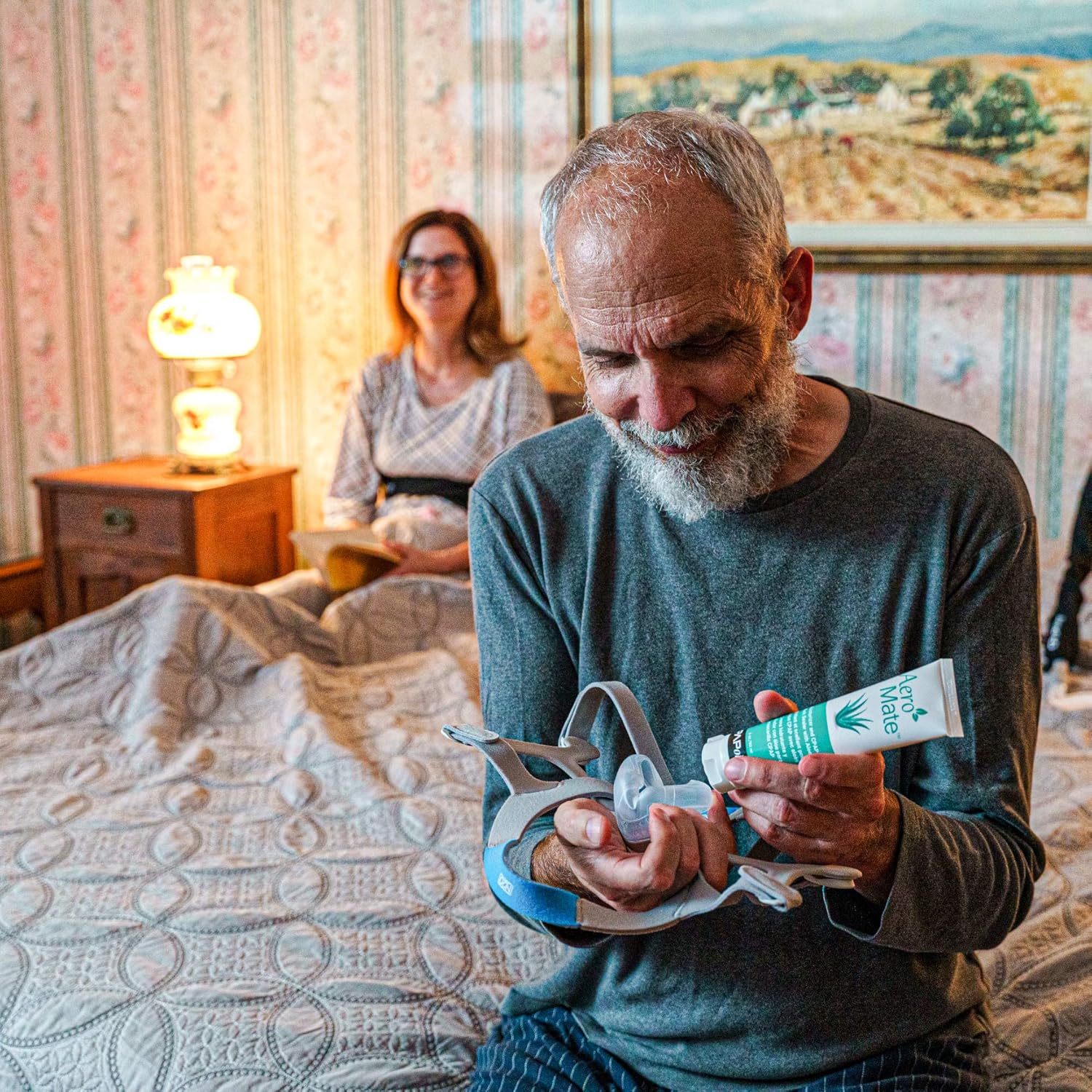 AeroMate CPAP Loción hidratante nasal con aloe  3 oz.  Sin perfume, sin base de petróleo