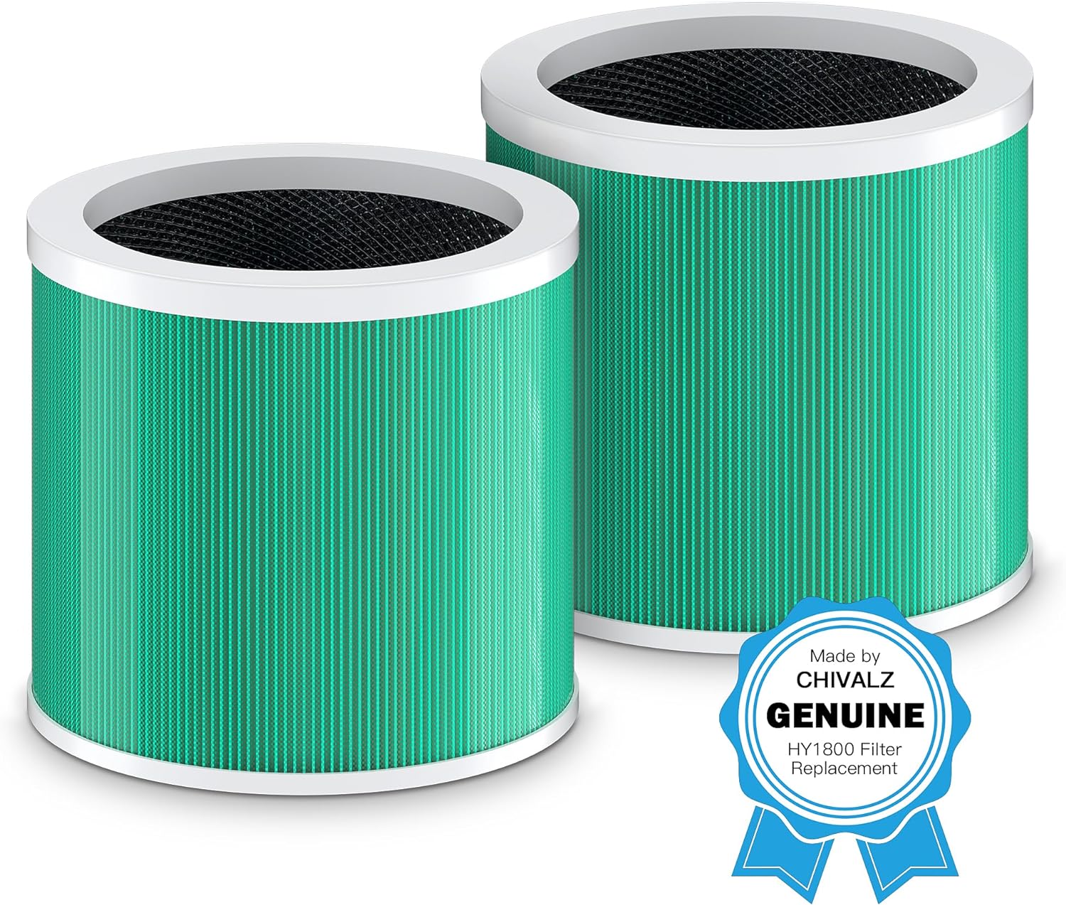 Filtro de repuesto para purificador de aire HY1800, filtración 3 en 1, carbón activado de alta eficiencia, filtro HEPA 13 verdadero (paquete de 2)