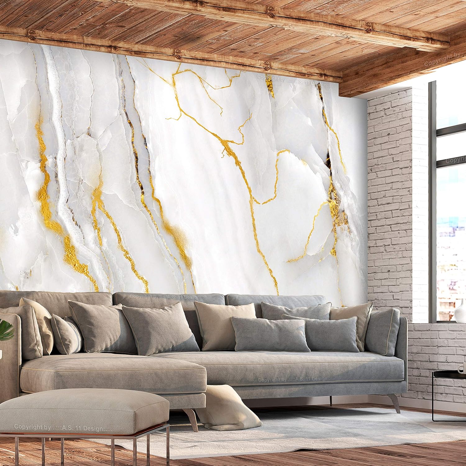 artgeist Mural de pared premium de piedra de 138 x 101 pulgadas, papel tapiz no tejido, decoración de pared de vellón, impresión fotográfica, diseño