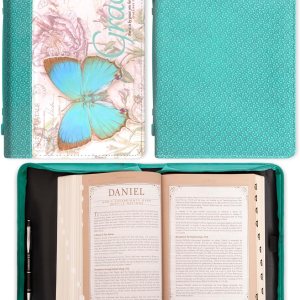 Christian Art Gifts Womens Fashion Bible Cover Grace Butterfly Ephesians 28 Turquoise Floral Faux Leather Large Christian Art Gifts Womens Fashion Bible Cover Grace Butterfly Ephesians 28 Turquoise Floral Faux Leather Large
