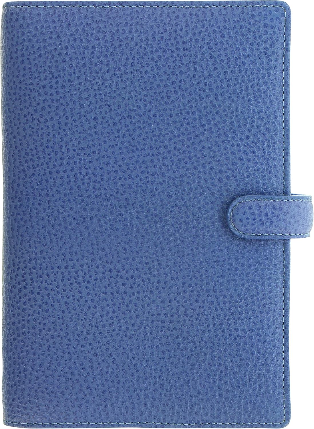 Filofax Finsbury – Organizador de tamaño personal, color azul Vista – Cuero granulado tradicional, seis anillos, calendario semanal para ver,