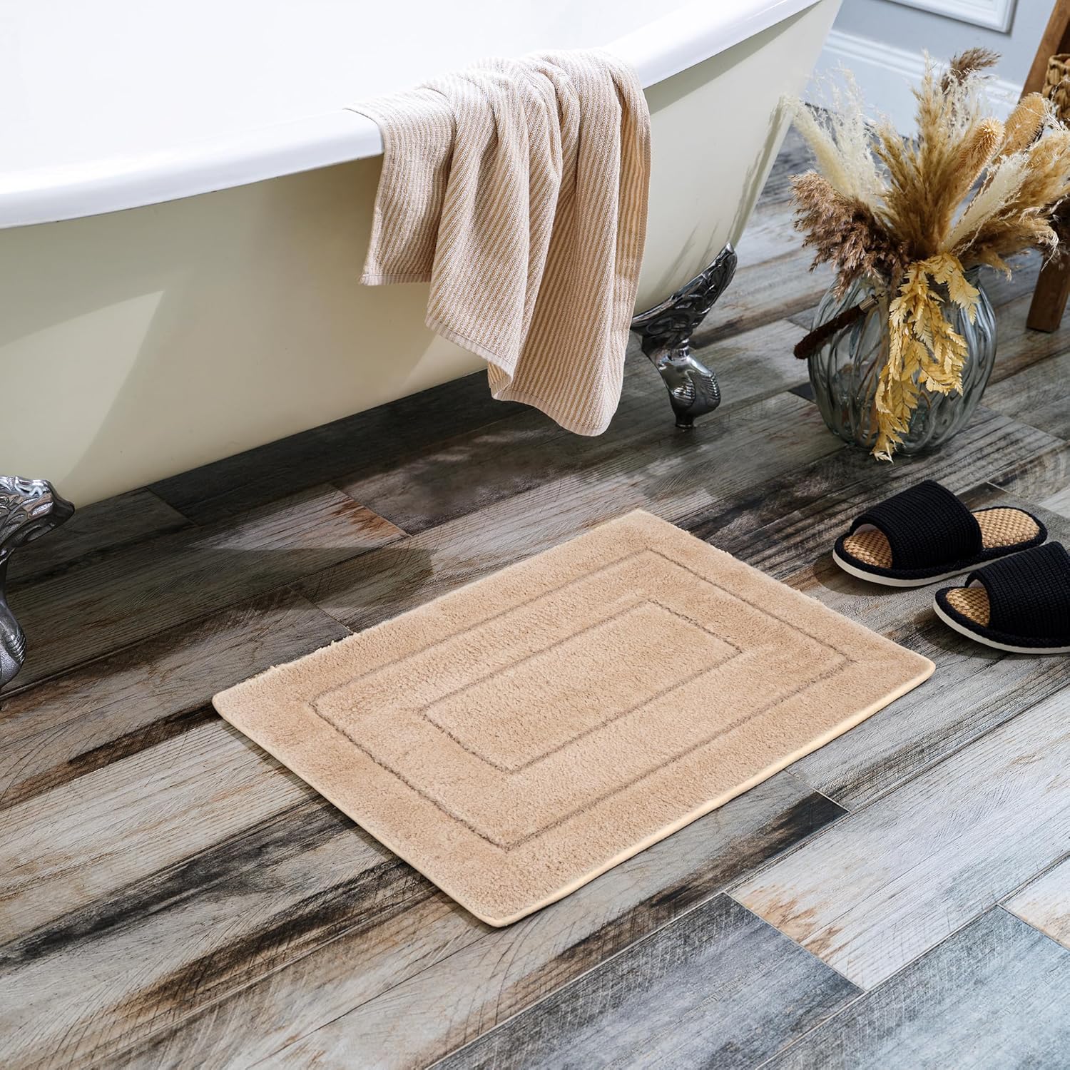 GRANNY SAYS Alfombras de baño antideslizantes, 16 x 24 pulgadas, alfombras de baño lavables para baño, tapetes de baño para suelo de baño, tapete de