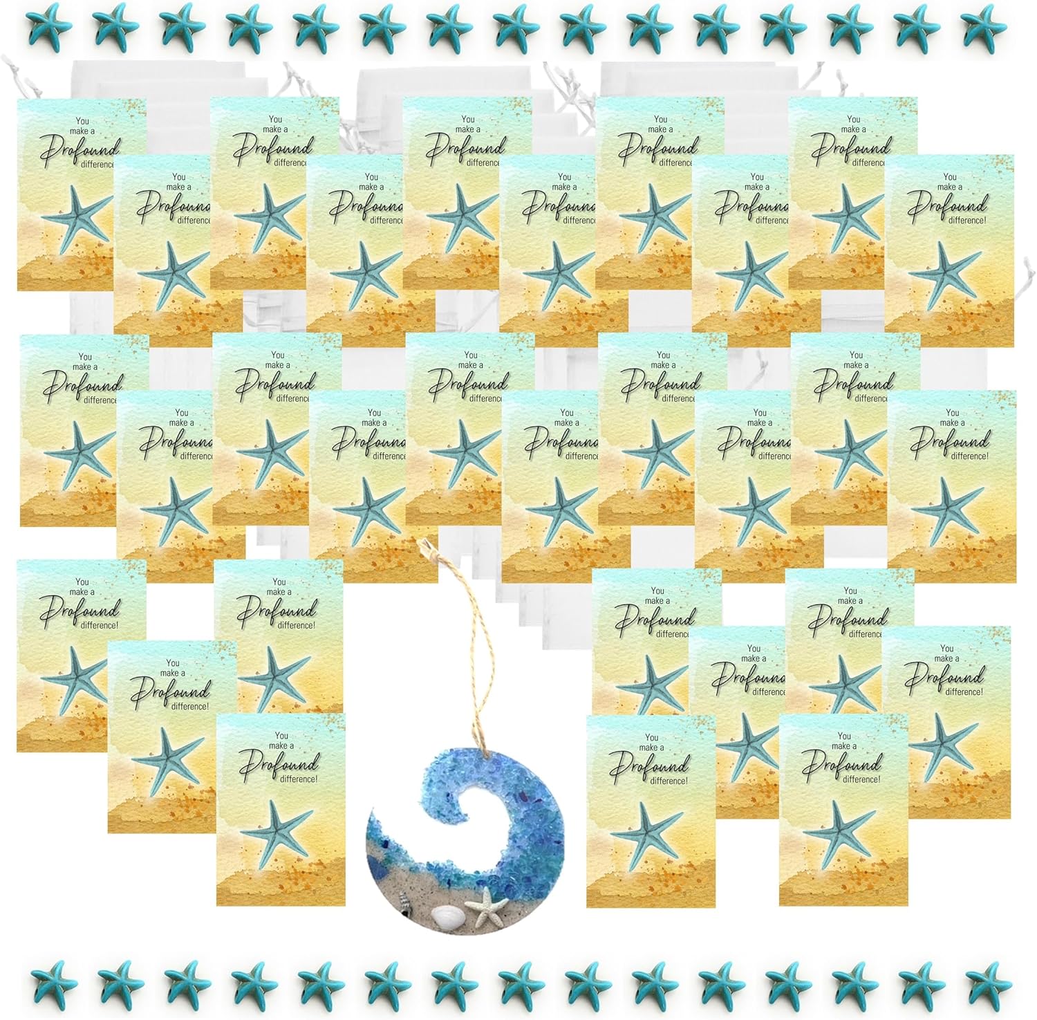 Smiling Wisdom – 30 juegos a granel – Mini tarjeta de felicitación de agradecimiento a los empleados y juegos de regalo de recuerdo – 93 piezas