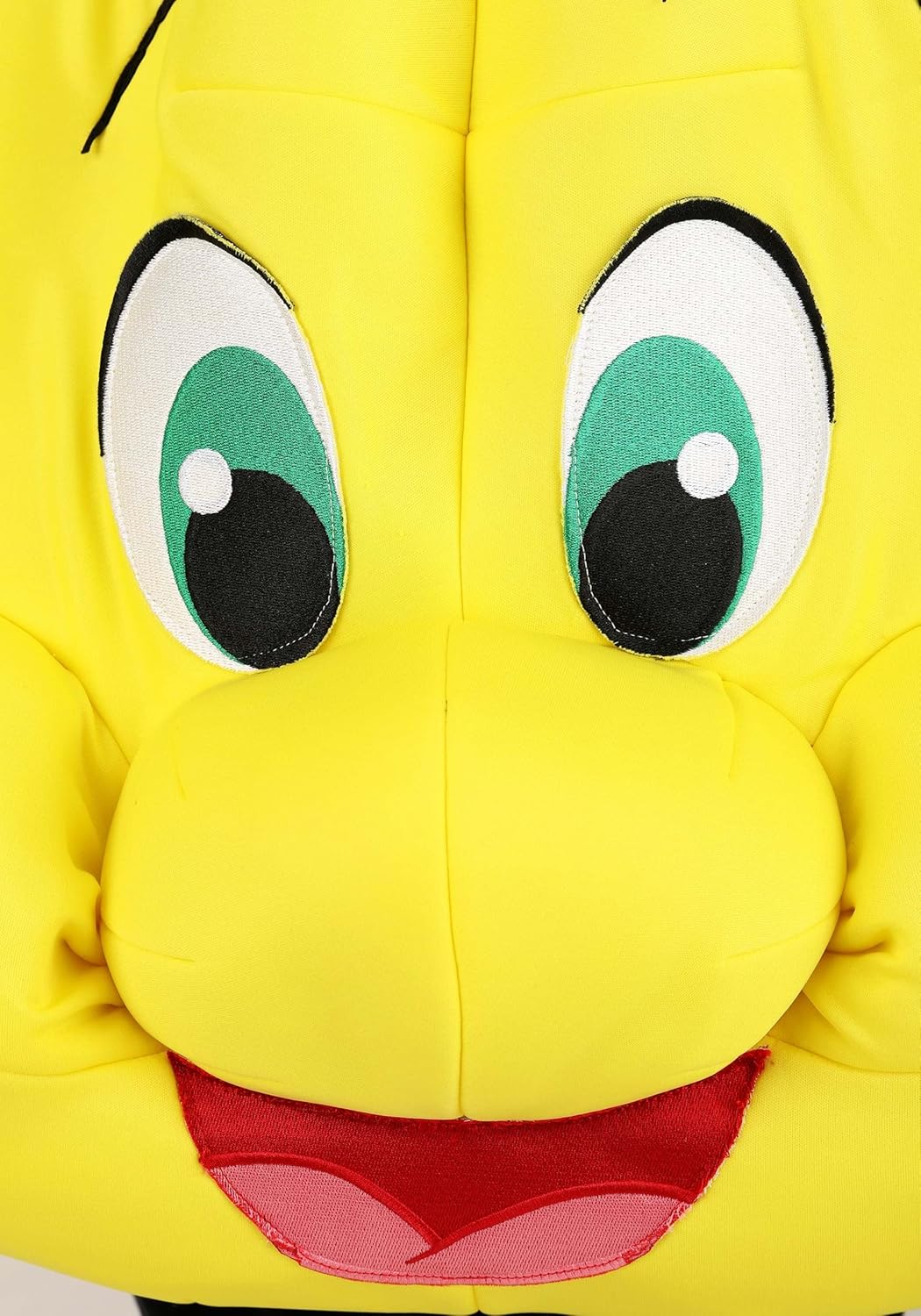 Disney – Disfraz de la Sirenita Flounder para niños, túnica de pez tropical de felpa amarilla