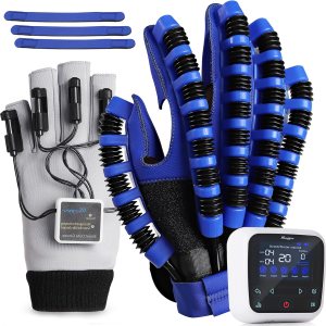 Nuevos guantes de robot de rehabilitación para recuperación de accidentes cerebrovasculares, 5 modos de entrenamiento, ajustes de tiempo Nuevos guantes de robot de rehabilitación para recuperación de accidentes cerebrovasculares, 5 modos de entrenamiento, ajustes de tiempo