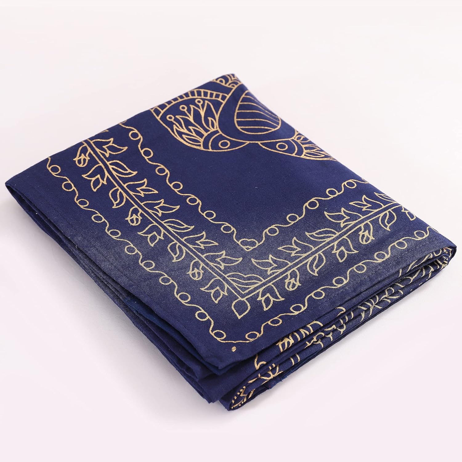 Popular Handicrafts India Hippie Mandala Bohemia Hermoso Bosquejo Cortina Cortina Dormitorio Sala Balcón Cenefa Paneles Azul Oro