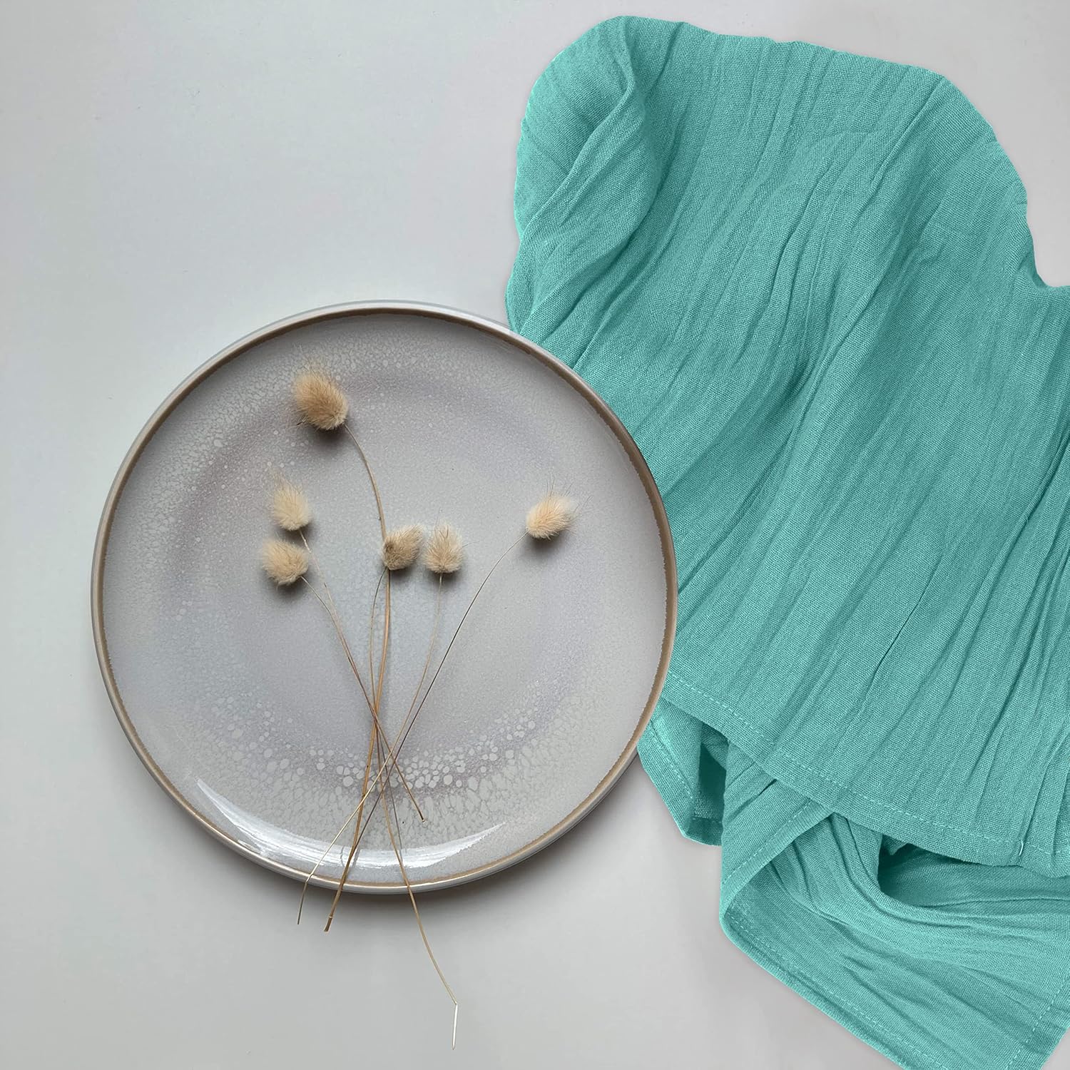 RUVANTI Paquete de 24 toallas de cocina de 28 x 28 pulgadas, 100% algodón hilado en anillo, lavables a máquina, paños de cocina absorbentes, para
