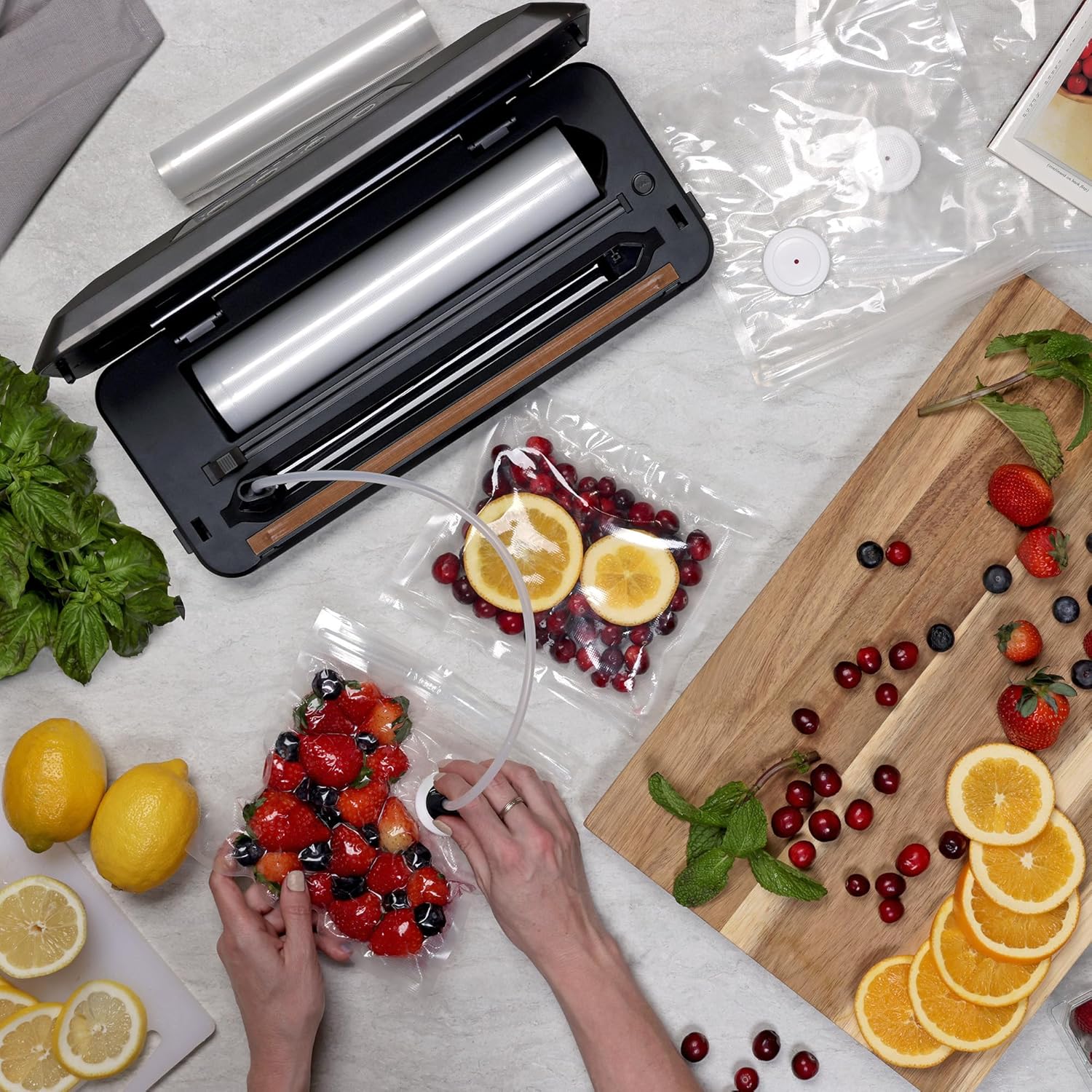 Presto 05622 FreshDaddy Sellador eléctrico automático al vacío