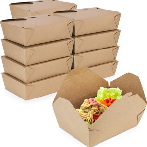 Fit Meal Prep Paquete de 36 recipientes desechables de 76 onzas para llevar para microondas, cajas de papel kraft para llevar, contenedores de Fit Meal Prep Paquete de 36 recipientes desechables de 76 onzas para llevar para microondas, cajas de papel kraft para llevar, contenedores de