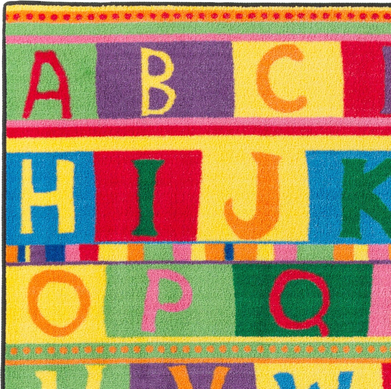 Alfombras Flagship Carpets, modelo ABC, colección económica, fácil cuidado, lavable para aula educativa de niños, Multicolor, 1