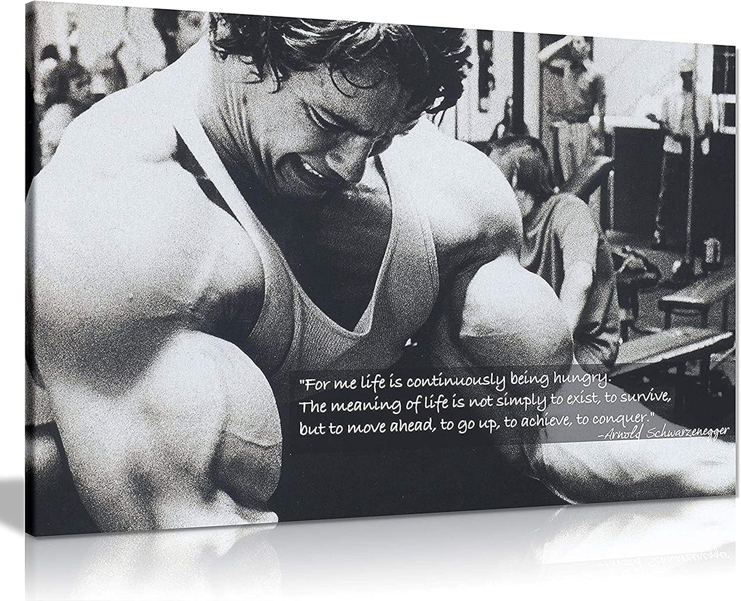 Panther Print, Lienzo decorativo grande para pared, cita de culturismo de Arnold Schwarzenegger, arte enmarcado para gimnasio, impresión para