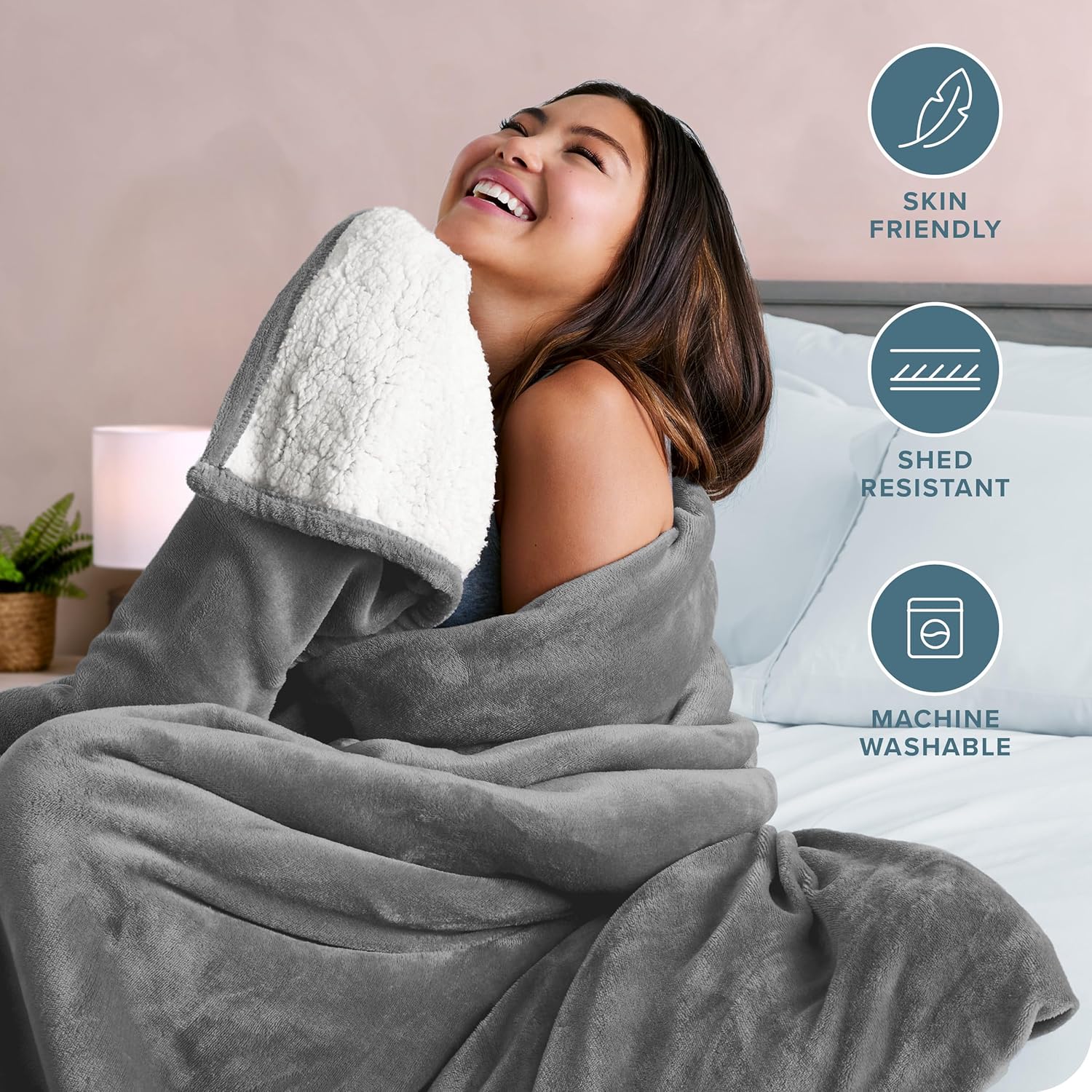 Bare Home Manta sherpa
