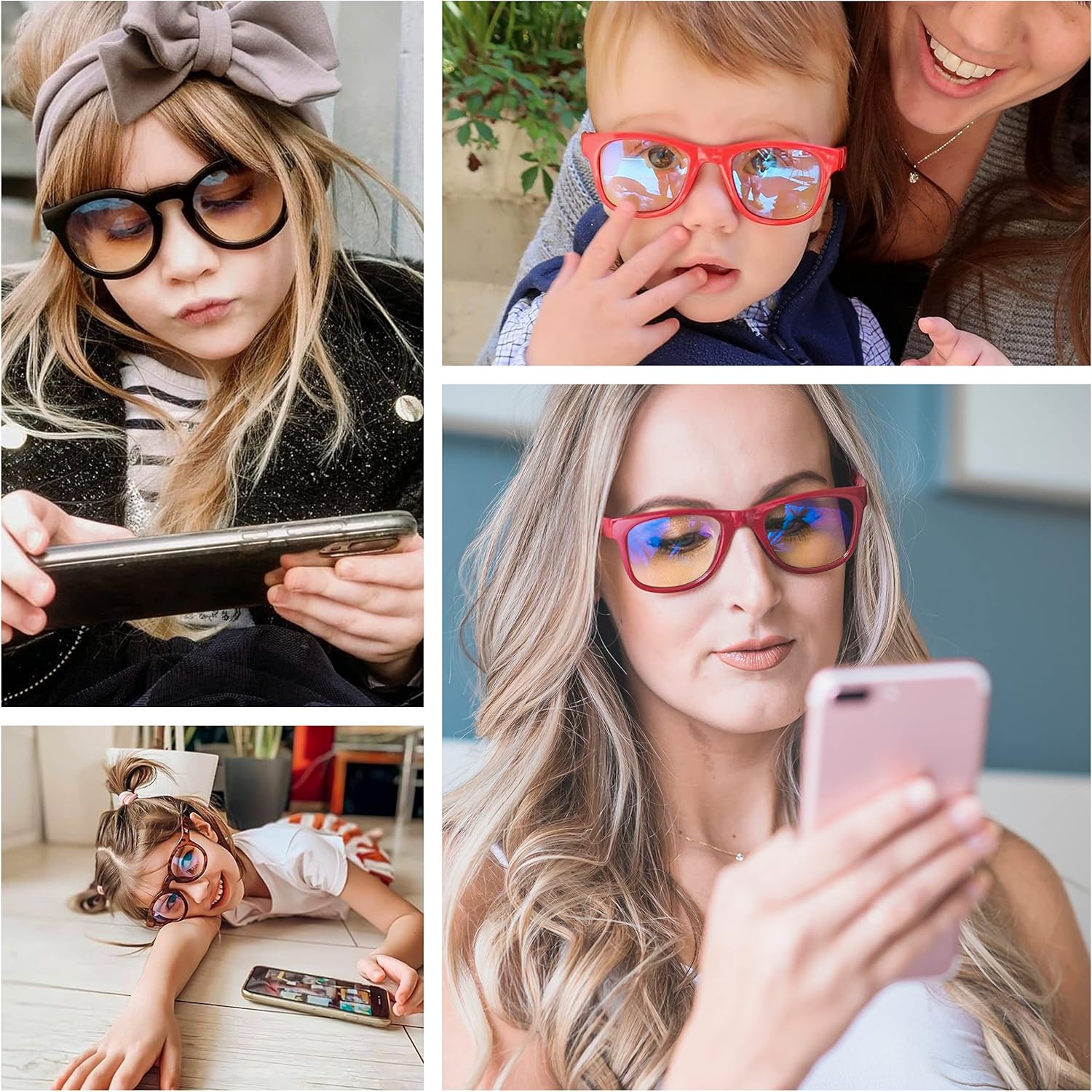 Real Shades – Lentes de pantalla para computadora, 100% protección UV, antirreflejos, para mujeres, hombres, niños y niños pequeños