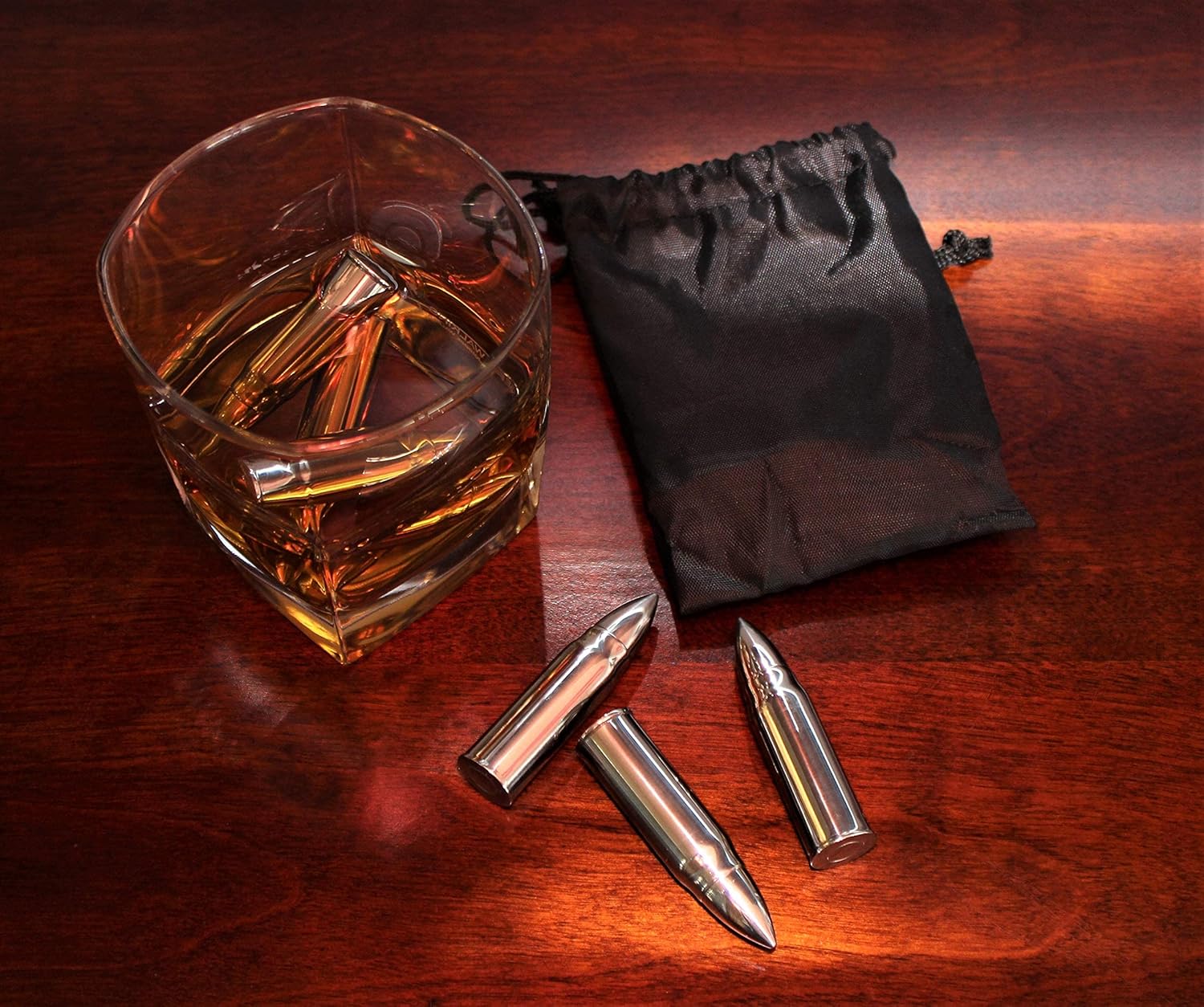 Set of 6 Whiskey Stones Extra Large with Base, Gifts for Christmas Stocking Stuffers, for Men Dad, Unique Ideas for Birthday Boyfriend Him Cool