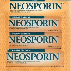 Pomada antibiótica de primeros auxilios de Neosporin, original, 3 unidades Pomada antibiótica de primeros auxilios de Neosporin, original, 3 unidades