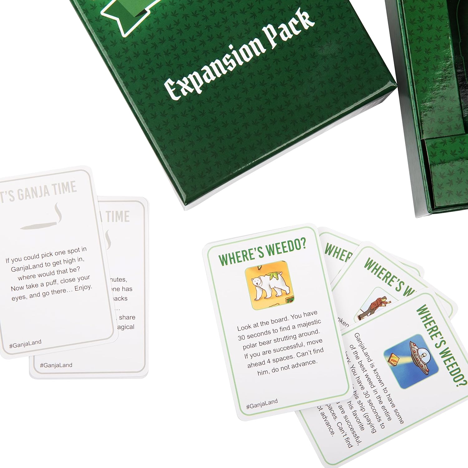 WHAT DO YOU MEME Ganjaland – Paquete de expansión  Más cartas para The Epic Stoner Game Night Adventure Medium
