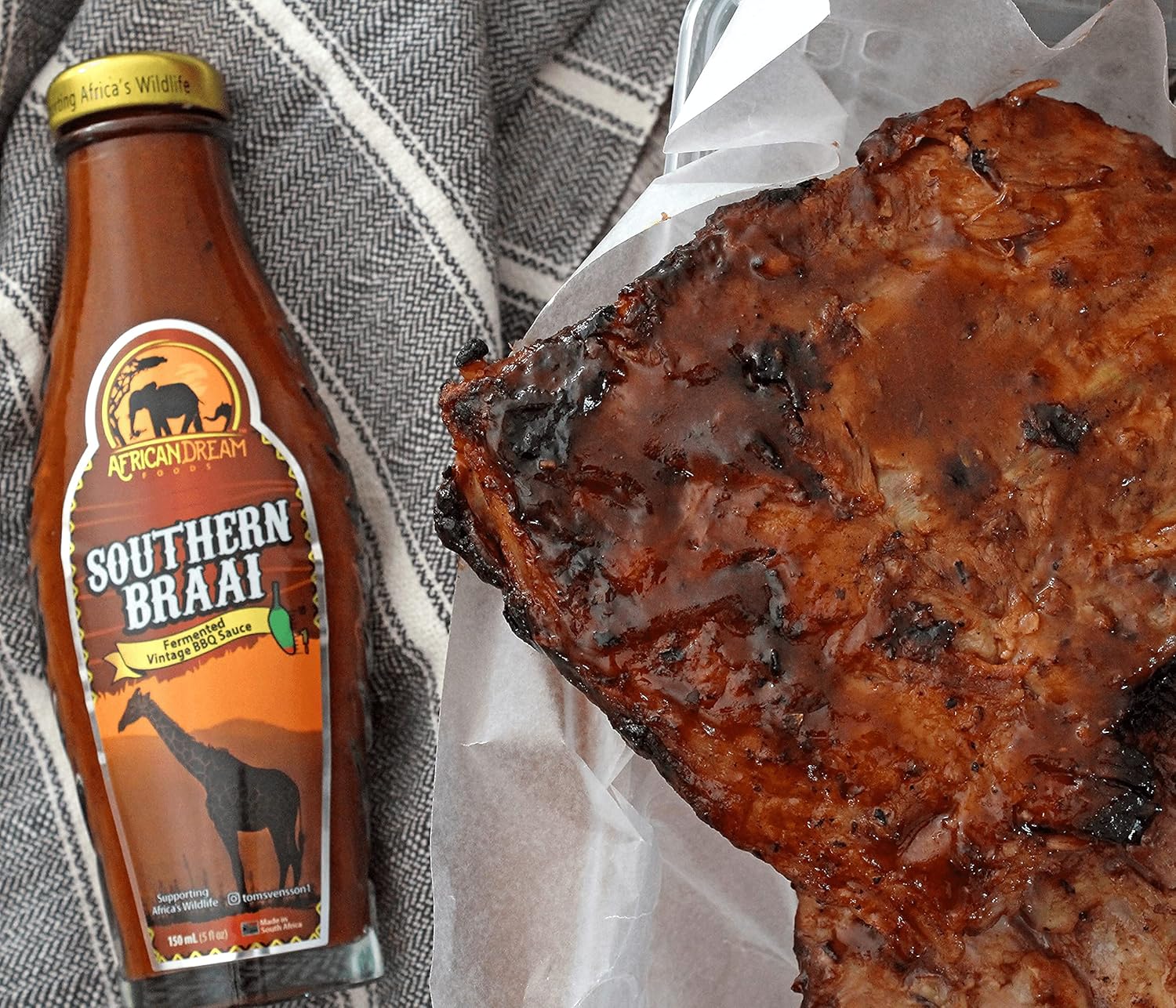 African Dream Foods Paquete de regalo de salsa picante  Pimienta fantasma africana, chile ojo de pájaro, braai sureño, dulce sueño, limón y ajo