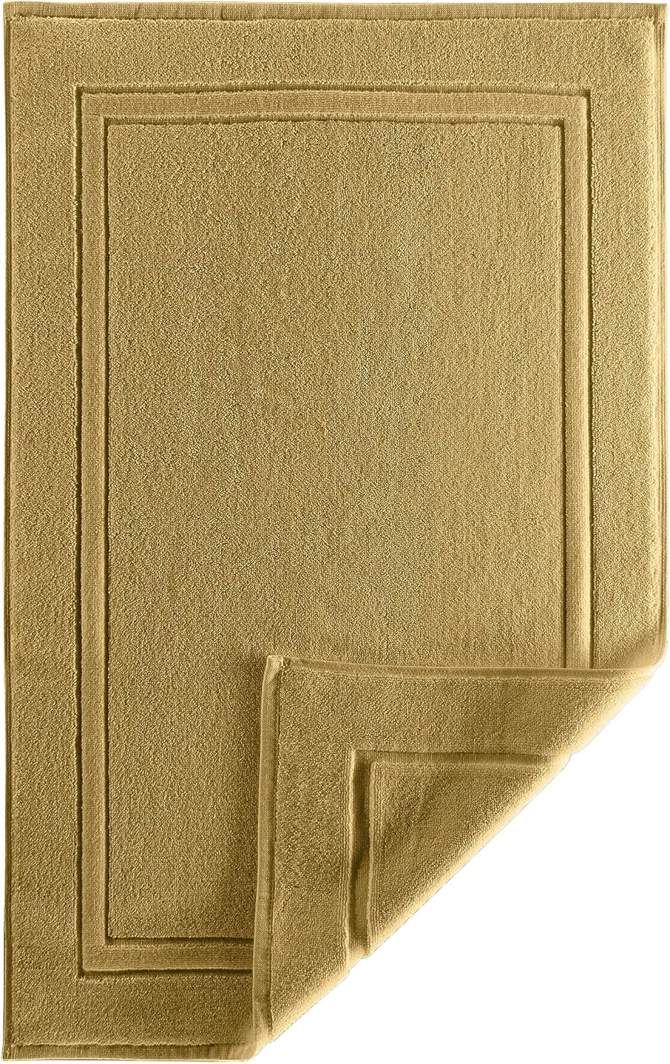 Alibi Toalla de baño para piso, 1 paquete de toalla de algodón de lujo súper suave y absorbente, color champán, 44 x 26 pulgadas