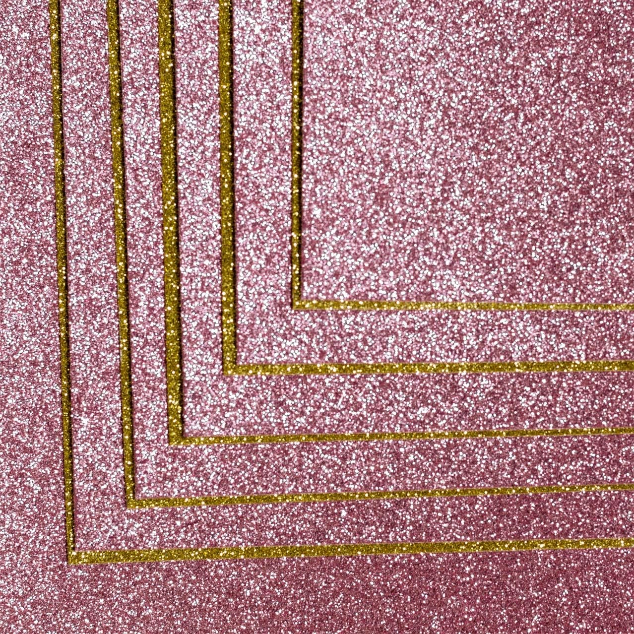 S – Papel de cartulina con purpurina, papeles con purpurina que no se desprende, papel para manualidades y proyectos de bricolaje, papel brillante