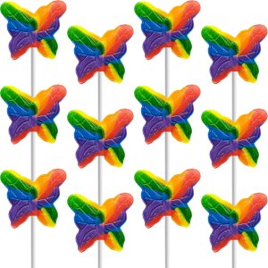 Fruidles Paleta de remolino de mariposa arcoíris, sabor a fruta mixta, envuelta individualmente, peso neto. Ventosa de 0.44 onzas (0.42 oz), paquete Fruidles Paleta de remolino de mariposa arcoíris, sabor a fruta mixta, envuelta individualmente, peso neto. Ventosa de 0.44 onzas (0.42 oz), paquete