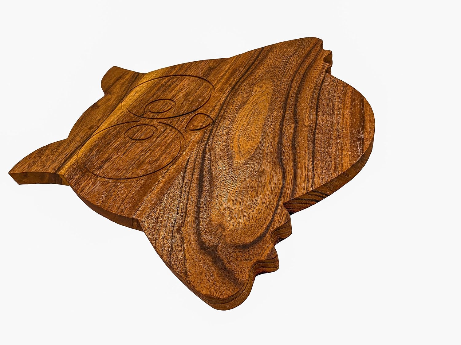 Affinity Decor Tabla de cortar de madera de acacia para Halloween con ranura para decoración festiva y bandeja para servir aperitivos (12 pulgadas