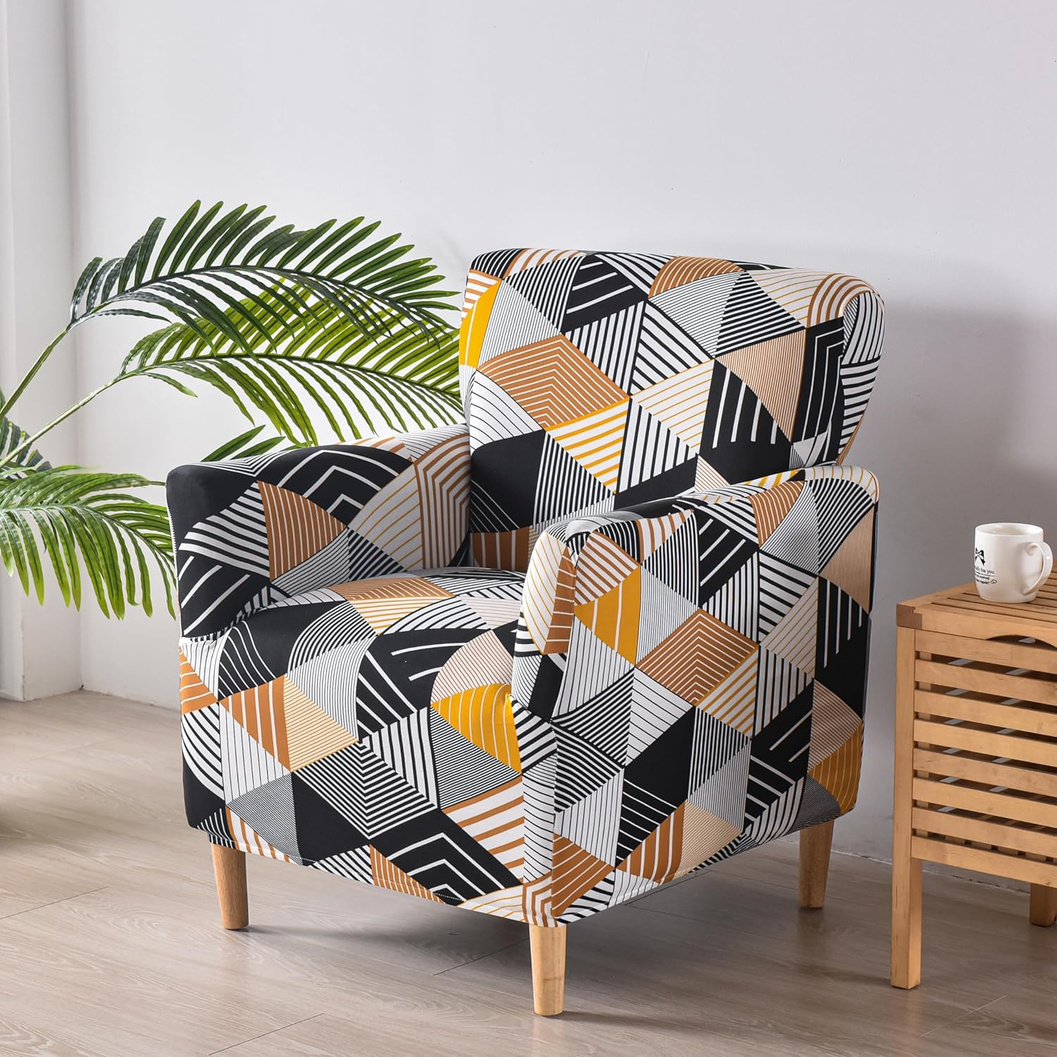 Fundas para sillón de banquete con brazos, fundas elásticas para silla de sala de estar, antideslizante, suave, protector de muebles apto para