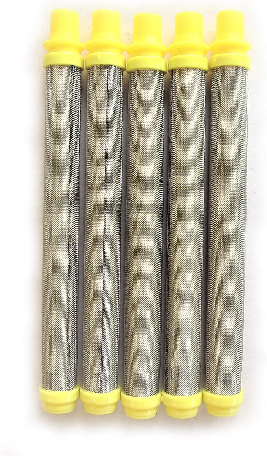 10 piezas de repuesto de filtro de pistola rociadora sin aire TitanSpraytechWagner – Tipo de empuje (amarillo, malla 100) 581-062 581062 89324
