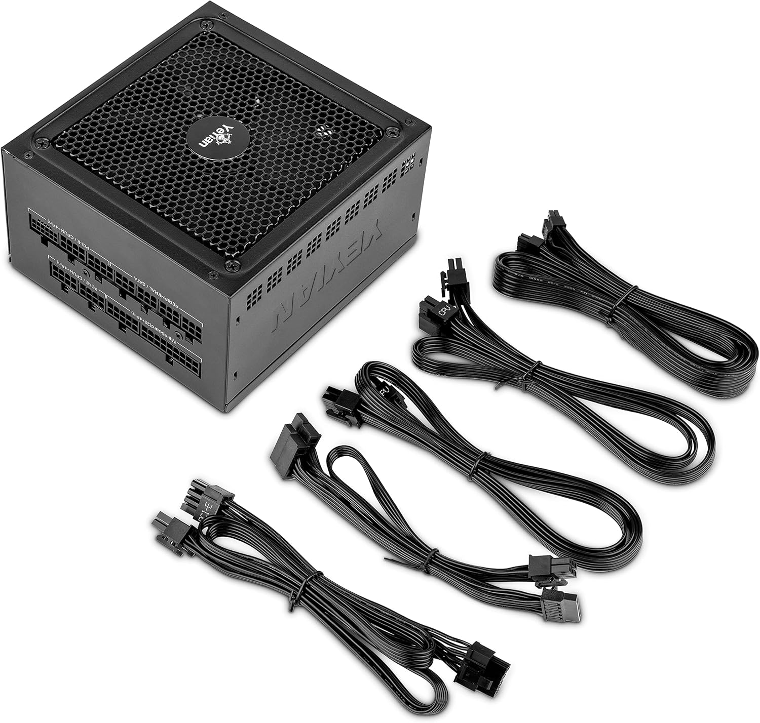YEYIAN Pegasus 1000W 80+ Gold Certified PSU, ventilador dinámico fluido ultra silencioso de 5.512 in, ATX 12V Ver 3.0 factor de forma totalmente